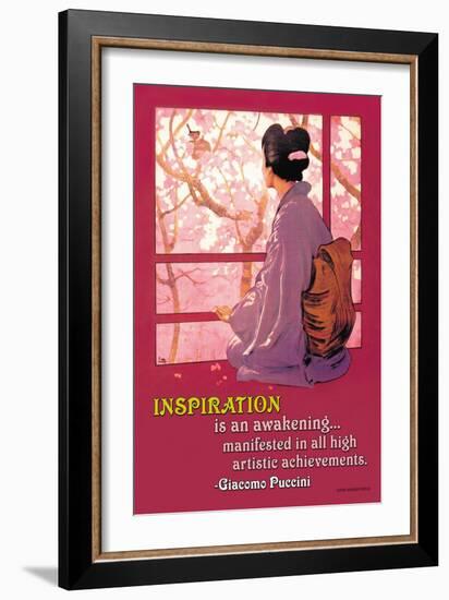 Inspiration: Madame Butterfly-null-Framed Art Print