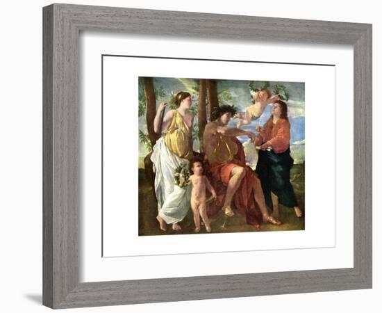 Inspiration: 'The Inspiration of the Poet, C1630-Nicolas Poussin-Framed Giclee Print