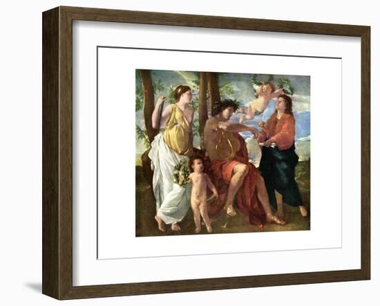 Inspiration: 'The Inspiration of the Poet, C1630-Nicolas Poussin-Framed Giclee Print