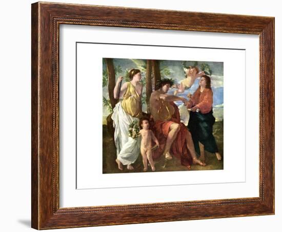 Inspiration: 'The Inspiration of the Poet, C1630-Nicolas Poussin-Framed Giclee Print