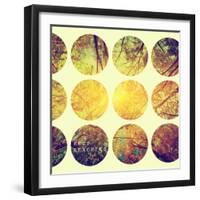 Inspirational Circle Design - Autumn Trees: Don't Forget to Look Up Every Now and Again-Michal Bednarek-Framed Art Print