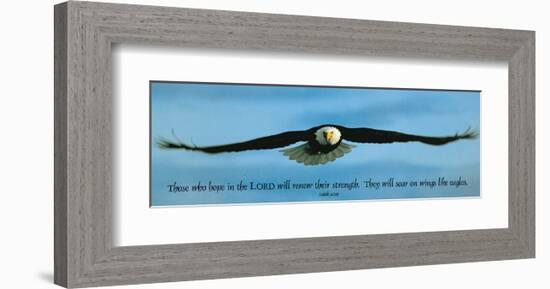 Inspirational - Eagle-null-Framed Art Print