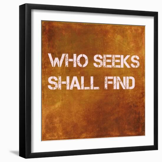 Inspirational Quote Against Earthy Brown Background-nagib-Framed Art Print