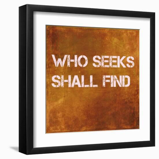 Inspirational Quote Against Earthy Brown Background-nagib-Framed Art Print