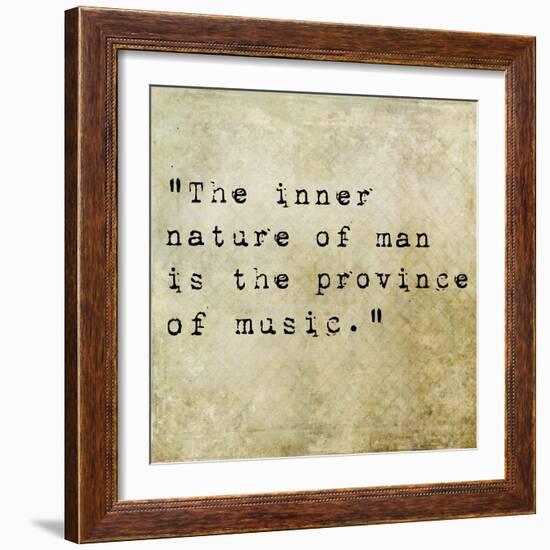 Inspirational Quote By Confucius On Earthy Background-nagib-Framed Art Print