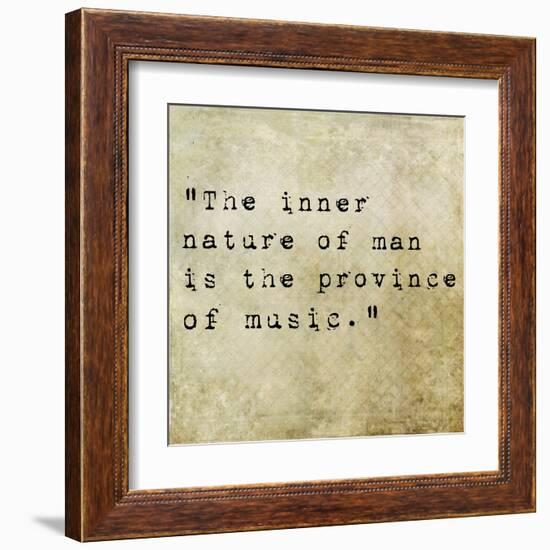 Inspirational Quote By Confucius On Earthy Background-nagib-Framed Art Print