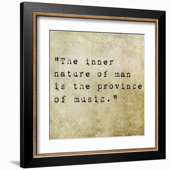 Inspirational Quote By Confucius On Earthy Background-nagib-Framed Art Print