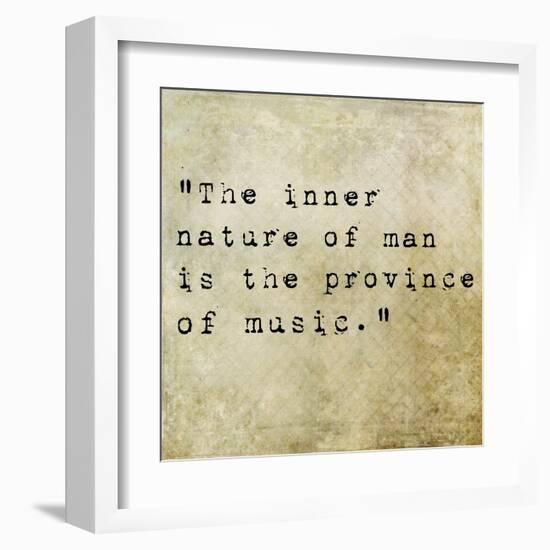 Inspirational Quote By Confucius On Earthy Background-nagib-Framed Art Print