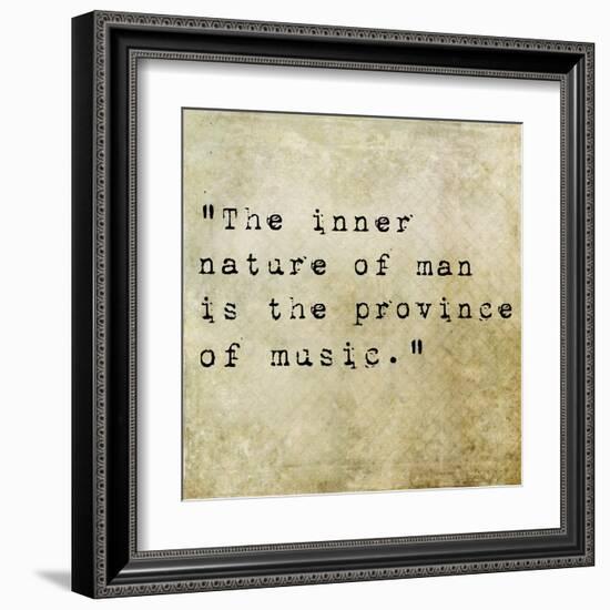 Inspirational Quote By Confucius On Earthy Background-nagib-Framed Art Print