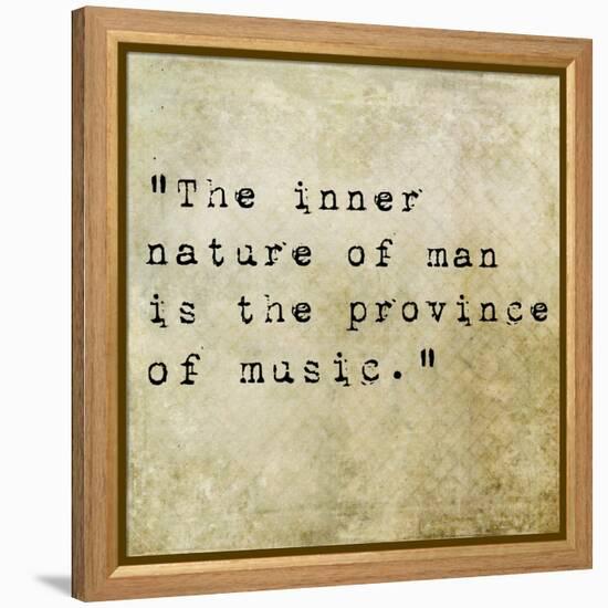 Inspirational Quote By Confucius On Earthy Background-nagib-Framed Stretched Canvas