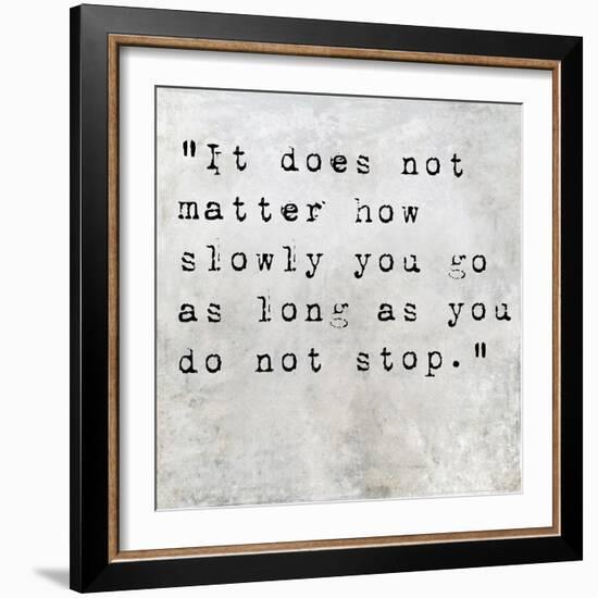 Inspirational Quote By Confucius On Earthy Background-nagib-Framed Art Print