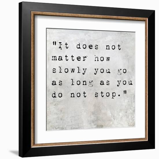 Inspirational Quote By Confucius On Earthy Background-nagib-Framed Art Print