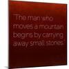 Inspirational Quote by Confucius on Earthy Background-nagib-Mounted Art Print