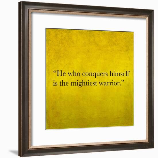 Inspirational Quote By Confucius On Earthy Background-nagib-Framed Premium Giclee Print