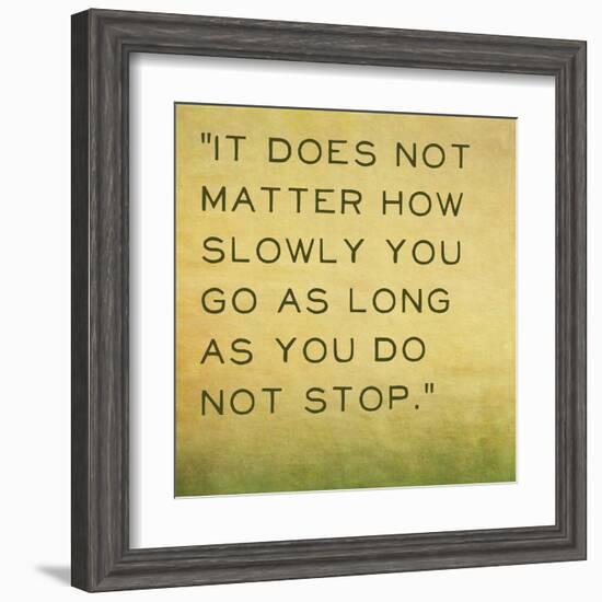 Inspirational Quote by Confucius on Earthy Background-nagib-Framed Art Print