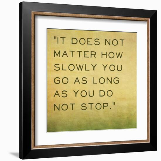 Inspirational Quote by Confucius on Earthy Background-nagib-Framed Art Print