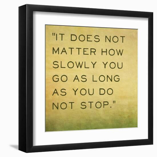 Inspirational Quote by Confucius on Earthy Background-nagib-Framed Art Print