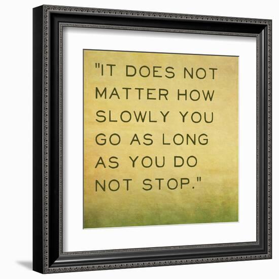 Inspirational Quote by Confucius on Earthy Background-nagib-Framed Art Print