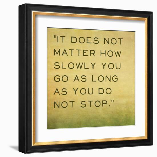 Inspirational Quote by Confucius on Earthy Background-nagib-Framed Art Print