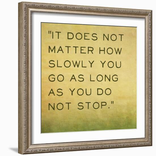 Inspirational Quote by Confucius on Earthy Background-nagib-Framed Art Print