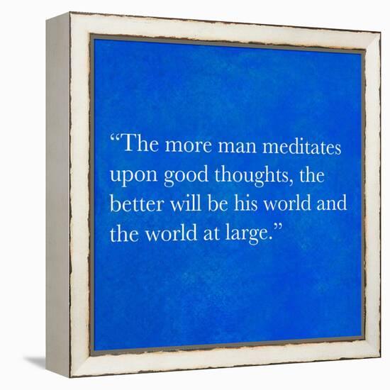 Inspirational Quote By Confucius On Earthy Background-nagib-Framed Stretched Canvas