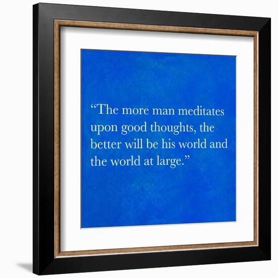 Inspirational Quote By Confucius On Earthy Background-nagib-Framed Art Print