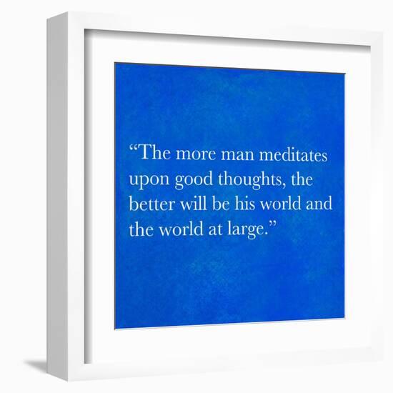 Inspirational Quote By Confucius On Earthy Background-nagib-Framed Art Print