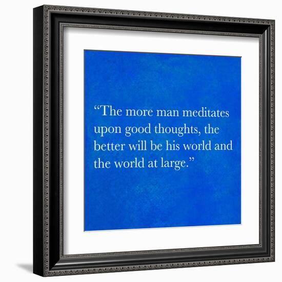 Inspirational Quote By Confucius On Earthy Background-nagib-Framed Art Print