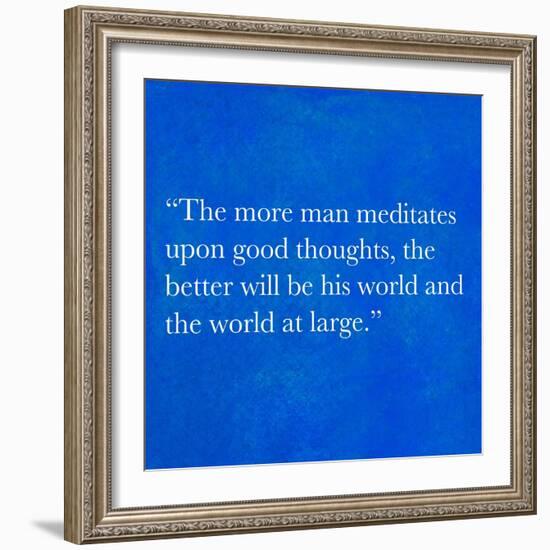 Inspirational Quote By Confucius On Earthy Background-nagib-Framed Art Print