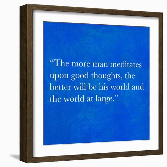 Inspirational Quote By Confucius On Earthy Background-nagib-Framed Art Print