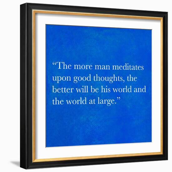 Inspirational Quote By Confucius On Earthy Background-nagib-Framed Art Print