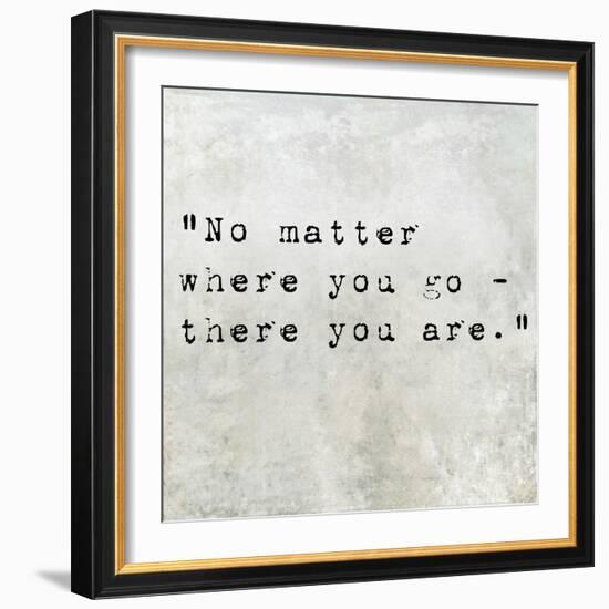 Inspirational Quote By Confucius On Earthy Background-nagib-Framed Art Print