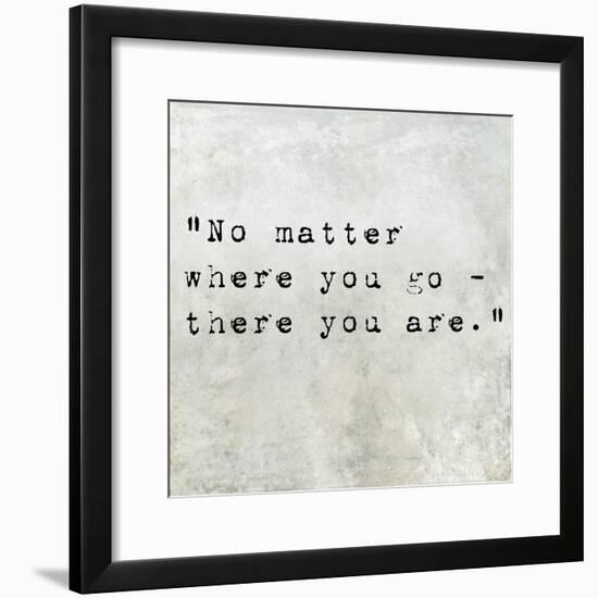 Inspirational Quote By Confucius On Earthy Background-nagib-Framed Premium Giclee Print