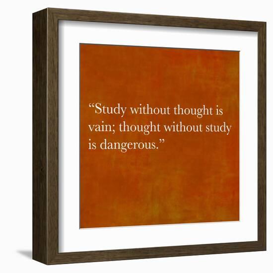 Inspirational Quote By Confucius On Earthy Background-nagib-Framed Art Print