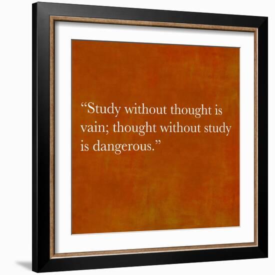 Inspirational Quote By Confucius On Earthy Background-nagib-Framed Art Print