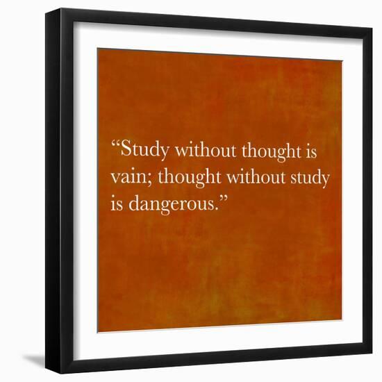 Inspirational Quote By Confucius On Earthy Background-nagib-Framed Art Print