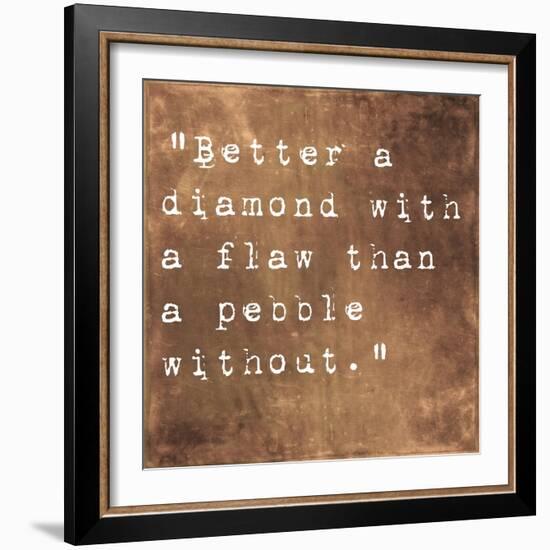 Inspirational Quote By Confucius On Earthy Background-nagib-Framed Art Print