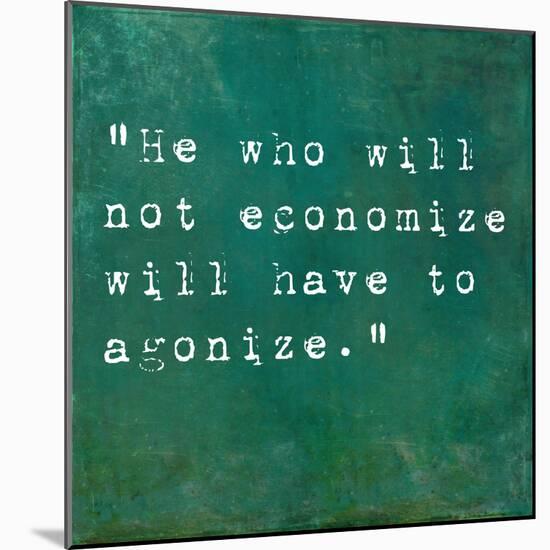 Inspirational Quote By Confucius On Earthy Background-nagib-Mounted Art Print