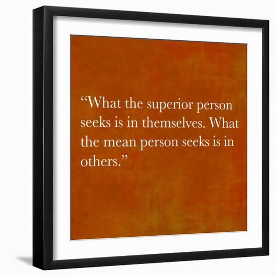 Inspirational Quote By Confucius On Earthy Background-nagib-Framed Art Print