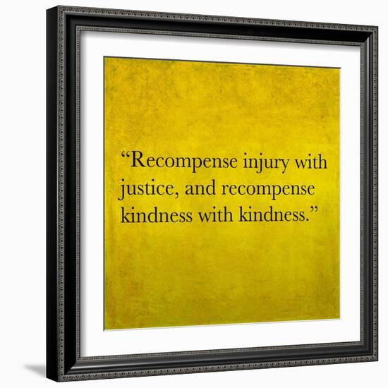 Inspirational Quote By Confucius On Earthy Background-nagib-Framed Art Print