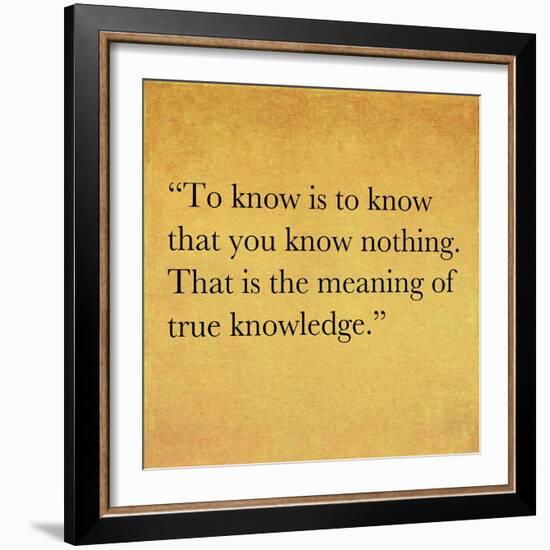 Inspirational Quote By Confucius On Earthy Background-nagib-Framed Art Print