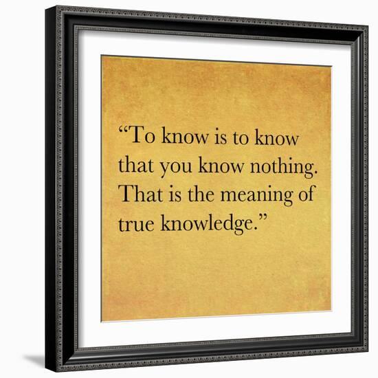 Inspirational Quote By Confucius On Earthy Background-nagib-Framed Art Print