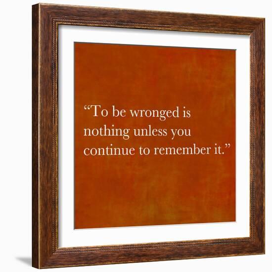 Inspirational Quote By Confucius On Earthy Background-nagib-Framed Art Print