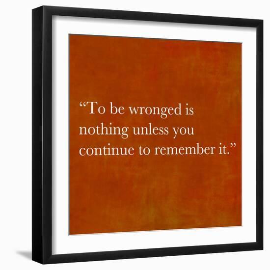 Inspirational Quote By Confucius On Earthy Background-nagib-Framed Art Print