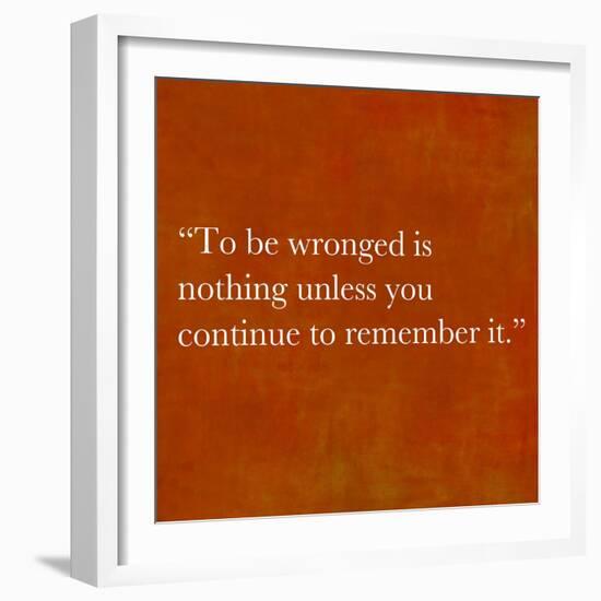 Inspirational Quote By Confucius On Earthy Background-nagib-Framed Art Print