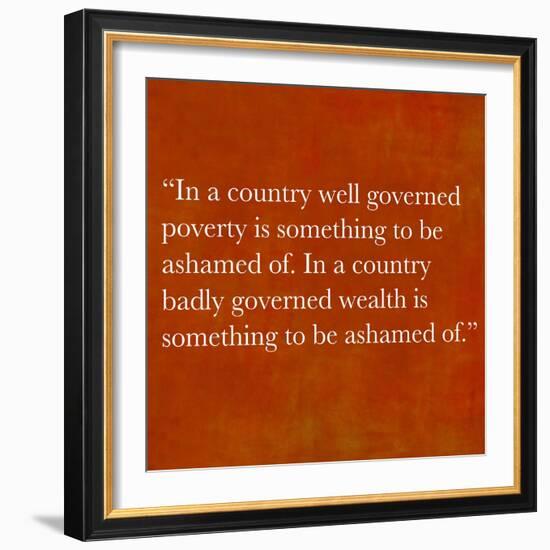 Inspirational Quote By Confucius On Earthy Background-nagib-Framed Art Print