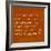 Inspirational Quote By Confucius On Earthy Background-nagib-Framed Art Print