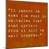 Inspirational Quote By Confucius On Earthy Background-nagib-Mounted Art Print