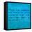 Inspirational Quote By Confucius On Earthy Background-nagib-Framed Stretched Canvas