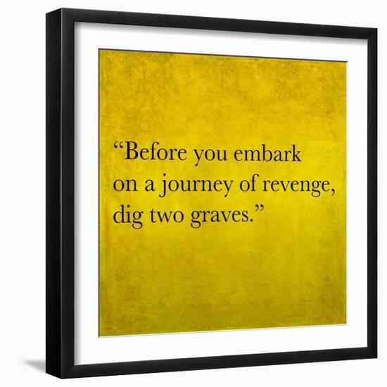 Inspirational Quote By Confucius On Earthy Background-nagib-Framed Art Print